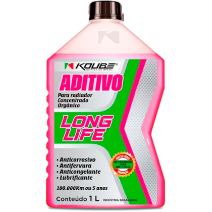 Aditivo Rosa Concentrado Orgânico Long Life Koube