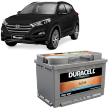 Bateria Start Stop Agm70a Tucson 1.6 2017 a 2022 Duracell