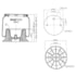 Bexiga Suspensor Eixo Série 3 4 5 6 Com base Boldtech