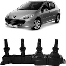 Bobina Ignição Peugeot 307 1.6 2002 a 2011 Magneti Marelli