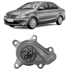 Bomba Água Toyota Etios 1.3/ 1.5 16v 2012 a 2016 Skf