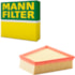 Filtro Ar Fox Polo Voyage Saveiro Gol G5 G6 1.6 Mann Filter