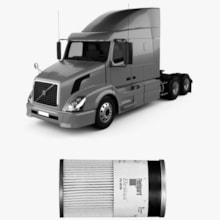 Filtro Combustível Separador Volvo VNL Motor D13 Fleetguard