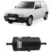 Filtro de Combustível Fiat Uno Flex 1.0 1997 a 2006 Wega