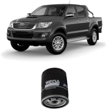 Filtro de Óleo Toyota Hilux SW4 2.8 16V 2022 2023 2024 Wega Filtro de Óleo Toyota Hilux SW4 2.8 16V 2022 2023 2024 Wega
