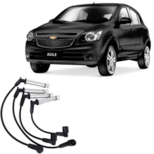 Jogo Cabo Vela Ignição Chevrolet Onix Joy Plus Prisma NGK Jogo Cabo Vela Ignição Chevrolet Onix Joy Plus Prisma NGK