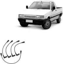 Jogo Cabo Vela Ignição Fiat Fiorino 1.3 1.5 1988 a 1989 Ngk Jogo Cabo Vela Ignição Fiat Fiorino 1.3 1.5 1988 a 1989 Ngk