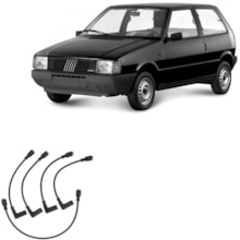 Jogo Cabo Vela Ignição Fiat Uno 1.3 1985 a 1989 Ngk