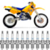 Jogo Kit 10 Velas de Ignição Suzuki RMX 250 1993 a 2008 NGK