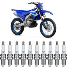 Jogo Kit 10 Velas de Ignição Yamaha WR 2000 a 2007 NGK Jogo Kit 10 Velas de Ignição Yamaha WR 2000 a 2007 NGK