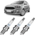 Jogo Kit 3 Velas Ignição Ford Ka 1.0 12v 2014 a 2021 Ngk