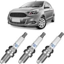 Jogo Kit 3 Velas Ignição Ford Ka 1.0 12v 2014 a 2021 Ngk Jogo Kit 3 Velas Ignição Ford Ka 1.0 12v 2014 a 2021 Ngk