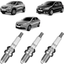 Jogo Kit 3 Velas Ignição Sandero Kwid Logan Ngk Gpower Jogo Kit 3 Velas Ignição Sandero Kwid Logan Ngk Gpower