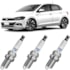 Jogo Kit 3 Velas VW Polo 1.0 12v 200Tsi 3 Cilindros 2017 Ngk