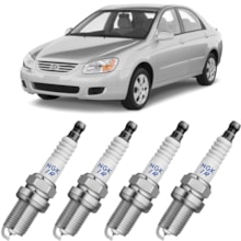 Jogo Kit 4 Velas de Ignição Cerato 2.0 16V Laser Iridium NGK Jogo Kit 4 Velas de Ignição Cerato 2.0 16V Laser Iridium NGK