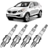 Jogo Kit 4 Velas de Ignição Sportage Sorento Iridium NGK
