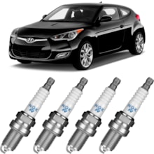 Jogo Kit 4 Velas de Ignição Veloster 2011 a 2017 NGK 
 Jogo Kit 4 Velas de Ignição Veloster 2011 a 2017 NGK