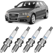 Jogo Kit 4 Velas Ignição Audi A3 1.6 8v 1999 a 2000 Ngk Jogo Kit 4 Velas Ignição Audi A3 1.6 8v 1999 a 2000 Ngk
