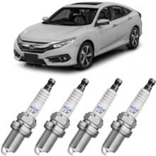 Jogo Kit 4 Velas Ignição Civic 1.5 Touring Ngk iridium