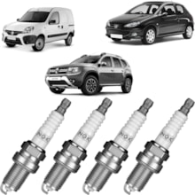 Jogo Kit 4 Velas Ignição Duster 206 Kangoo Ngk Gpower Jogo Kit 4 Velas Ignição Duster 206 Kangoo Ngk Gpower