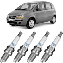 Jogo Kit 4 Velas Ignição Fiat Idea 1.4 8v 2005 a 2015 Ngk Jogo Kit 4 Velas Ignição Fiat Idea 1.4 8v 2005 a 2015 Ngk