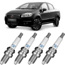 Jogo Kit 4 Velas Ignição Fiat Linea 1.9 16v 2008 a 2010 Ngk Jogo Kit 4 Velas Ignição Fiat Linea 1.9 16v 2008 a 2010 Ngk