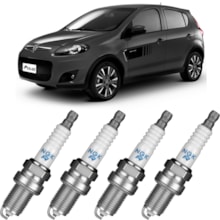 Jogo Kit 4 Velas Ignição Fiat Palio 1.0 8v 2012 a 2017 Ngk Jogo Kit 4 Velas Ignição Fiat Palio 1.0 8v 2012 a 2017 Ngk