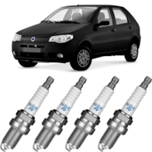 Jogo Kit 4 Velas Ignição Fiat Palio Siena Uno 1.0 8v Ngk Jogo Kit 4 Velas Ignição Fiat Palio Siena Uno 1.0 8v Ngk