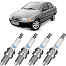 Jogo Kit 4 Velas Ignição Fiat Siena 1.6 16v 2000 a 2021 Ngk Jogo Kit 4 Velas Ignição Fiat Siena 1.6 16v 2000 a 2021 Ngk