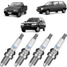 Jogo Kit 4 Velas Ignição Fiat Uno Mille Elba Fiorino Ngk