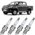 Jogo Kit 4  Velas Ignição Hilux 2.7 16v 2008 2009 a 2023 Ngk