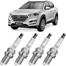 Jogo Kit 4 Velas Ignição Hyundai Tucson 17 a 22 Ngk Iridium