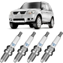 Jogo Kit 4 Velas Ignição Pajero TR4 2.0 2009 a 2015 Green Jogo Kit 4 Velas Ignição Pajero TR4 2.0 2009 a 2015 Green