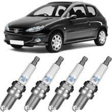 Jogo Kit 4 Velas Ignição Peugeot  206 207 Hoggar Ngk Jogo Kit 4 Velas Ignição Peugeot  206 207 Hoggar Ngk