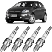 Jogo Kit 4 Velas Ignição Punto 2011 a 2014 Ngk Iridium IX Jogo Kit 4 Velas Ignição Punto 2011 a 2014 Ngk Iridium IX