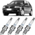 Jogo Kit 4 Velas Ignição Volkswagen Gol 1.6 1980 a 2022 Ngk