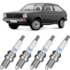 Jogo Kit 4 Velas Ignição Volkswagen Gol 1.6 1980 a 2022 Ngk