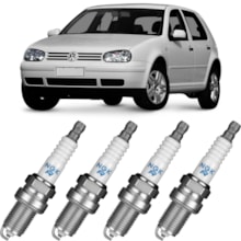 Jogo Kit 4 Velas Ignição Vw Golf 1.6 8v 1998 a 1999 Ngk Jogo Kit 4 Velas Ignição Vw Golf 1.6 8v 1998 a 1999 Ngk