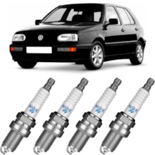 Jogo Kit 4 Velas Ignição Vw Golf 1.8 20v 1998 a 2005 Ngk