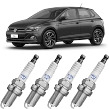 Jogo Kit 4 Velas Ignição Vw Polo 1.4 2020 a 2023 Ngk Iridium