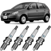 Jogo Kit 4 Velas Ignição Vw Polo 2006 a 2023 Ngk Platinum Jogo Kit 4 Velas Ignição Vw Polo 2006 a 2023 Ngk Platinum