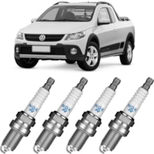 Jogo Kit 4 Velas Ignição Vw Saveiro 1.6 8v 2006 a 2023 Ngk Jogo Kit 4 Velas Ignição Vw Saveiro 1.6 8v 2006 a 2023 Ngk