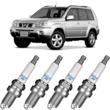 Jogo Kit 4 Velas Nissan X Trail 16v 2001 a 2007 NGK
