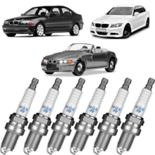 Jogo Kit 6 Velas de Ignição BMW 323i 325i 328 Z3 24v NGK