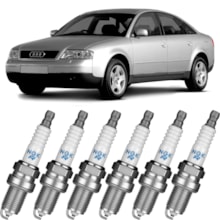 Jogo Kit 6 Velas Ignição Audi A6 2.4 30v V6 1997 a 2023 Ngk Jogo Kit 6 Velas Ignição Audi A6 2.4 30v V6 1997 a 2023 Ngk