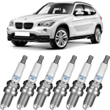 Jogo Kit 6 Velas Ignição Bmw X1 28i 2009 a 2023 Ngk Platinum Jogo Kit 6 Velas Ignição Bmw X1 28i 2009 a 2023 Ngk Platinum