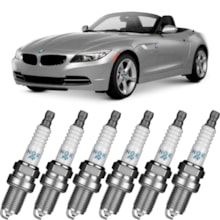 Jogo Kit 6 Velas Ignição Bmw Z4 2.5 2008 a 2016 Ngk Platinum