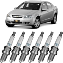 Jogo Kit 6 Velas Ignição Gm Omega 2005 a 2006 Ngk Platinum Jogo Kit 6 Velas Ignição Gm Omega 2005 a 2006 Ngk Platinum