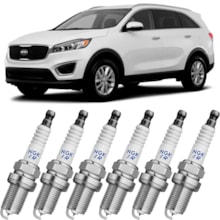 Jogo Kit 6 velas Ignição Kia Sorento 3.8 06 a 23 Ngk Iridium