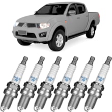 Jogo Kit 6 Velas Ignição L200 Triton 3.5 V6 2008 a 2023 Ngk Jogo Kit 6 Velas Ignição L200 Triton 3.5 V6 2008 a 2023 Ngk